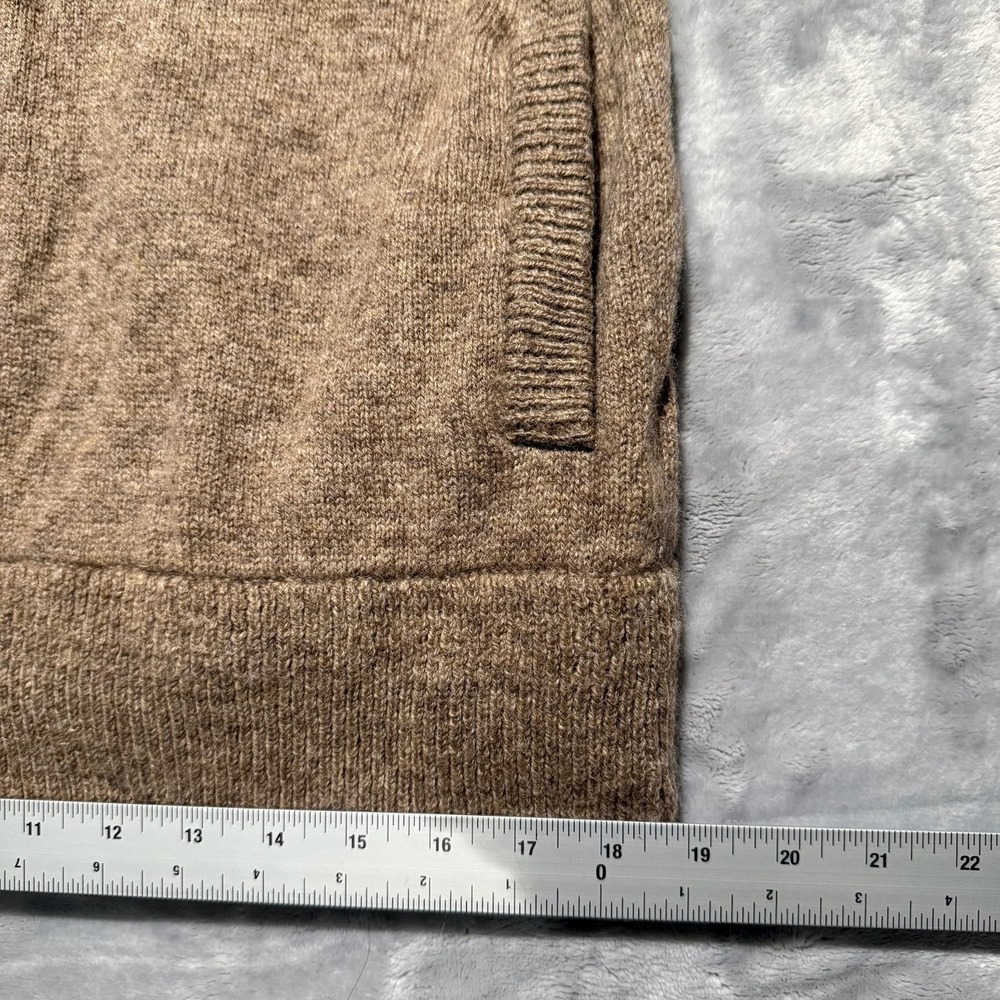 Pendelton Men's Tan Beige Shetland Wool Cardigan Sweater Size L - Picture 8 of 10